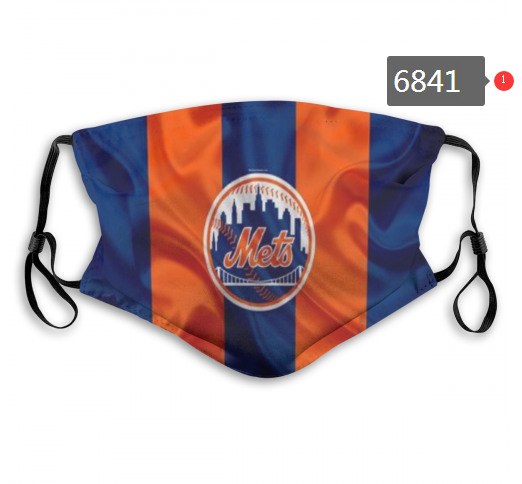 2020 MLB New York Mets #1 Dust mask with filter->mlb dust mask->Sports Accessory